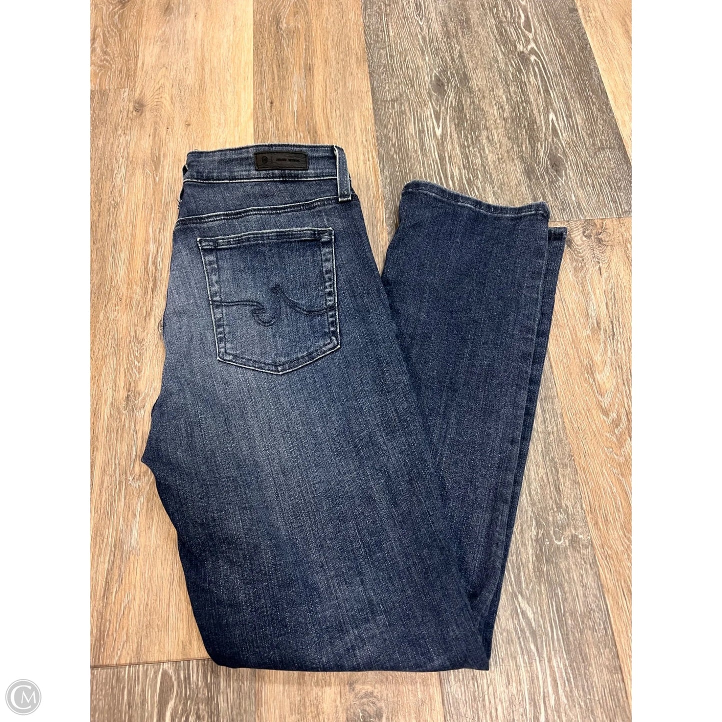 Jeans Straight By Adriano Goldschmied In Blue Denim, Size: 10/30