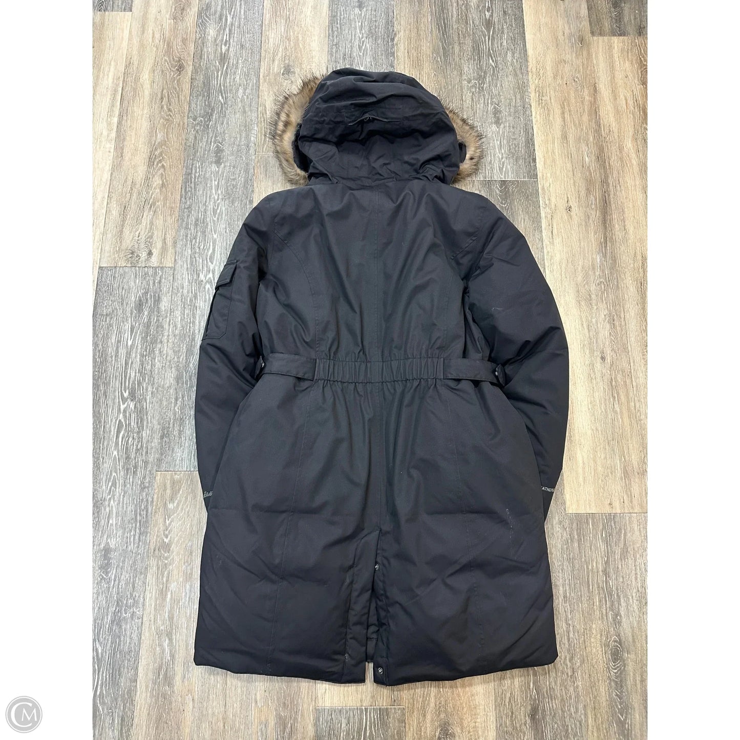 Coat Parka By Eddie Bauer In Black, Size: L
