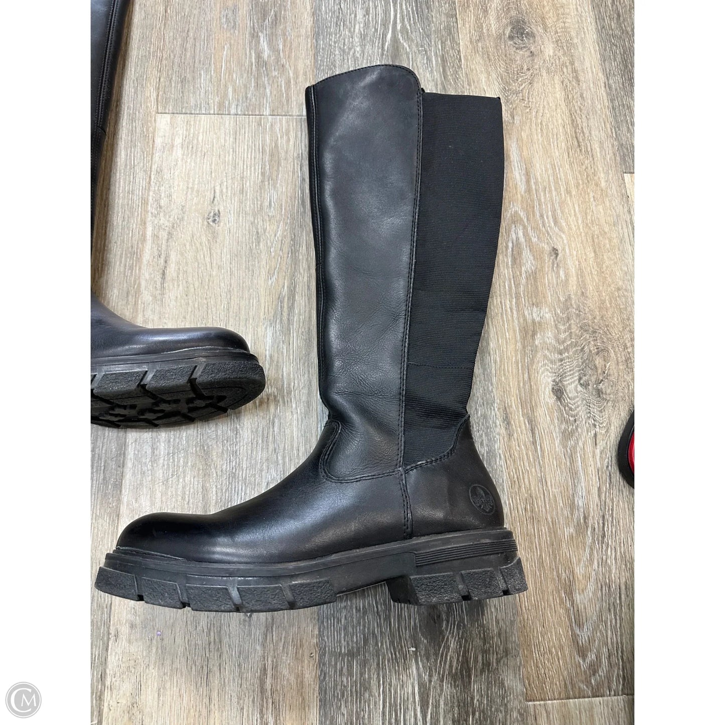 Boots Knee Flats By Riekers In Black, Size: 9