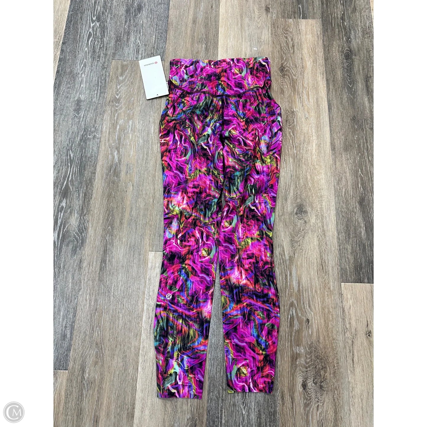 Athletic Leggings By Lululemon In Multi-colored, Size: 4