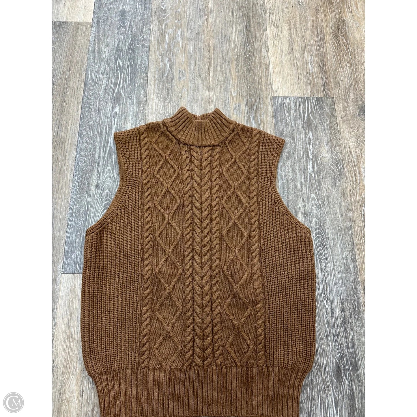 Sweater Short Sleeve By Varley In Brown, Size: Xs