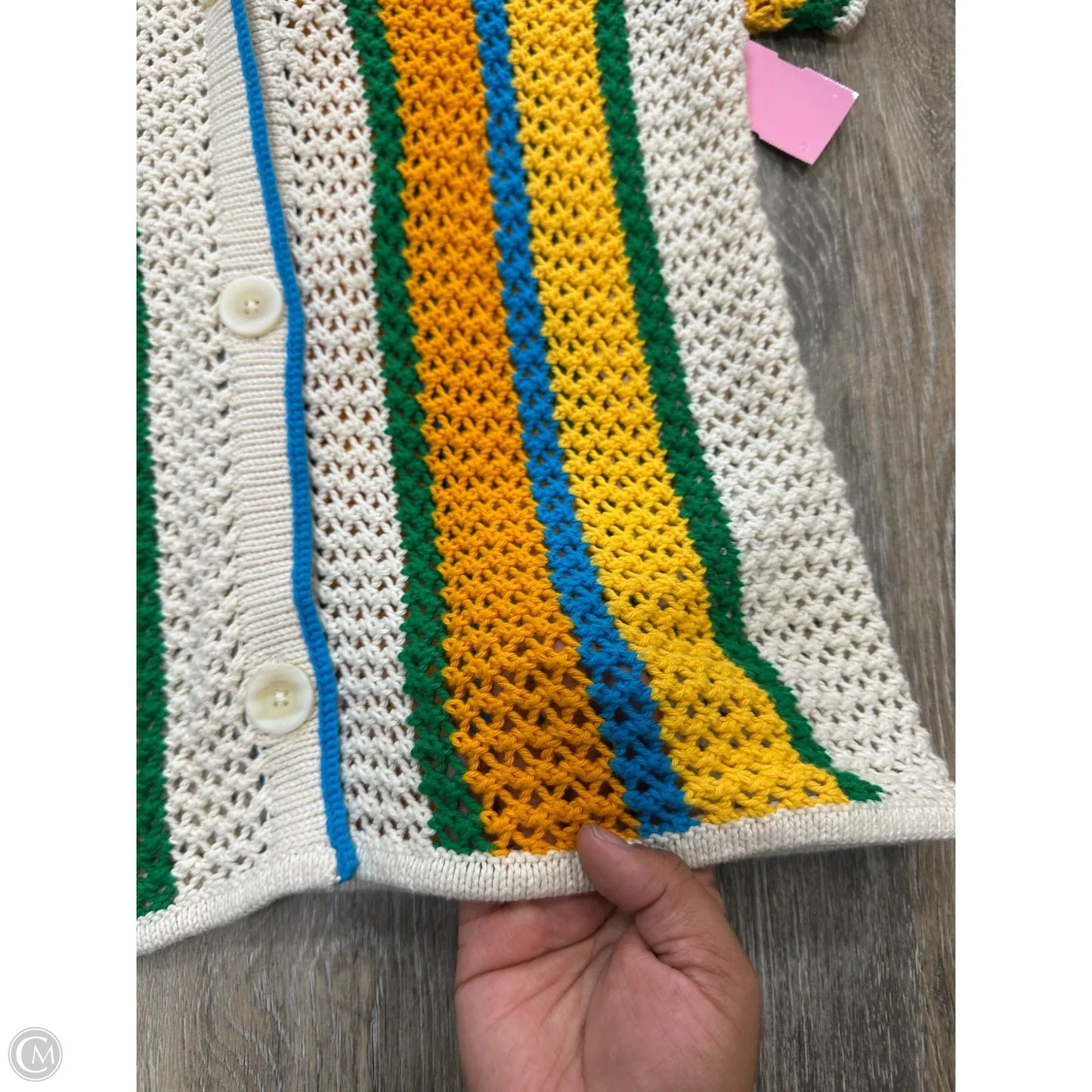 Sweater Designer By Mother In Multi-colored, Size: Xs