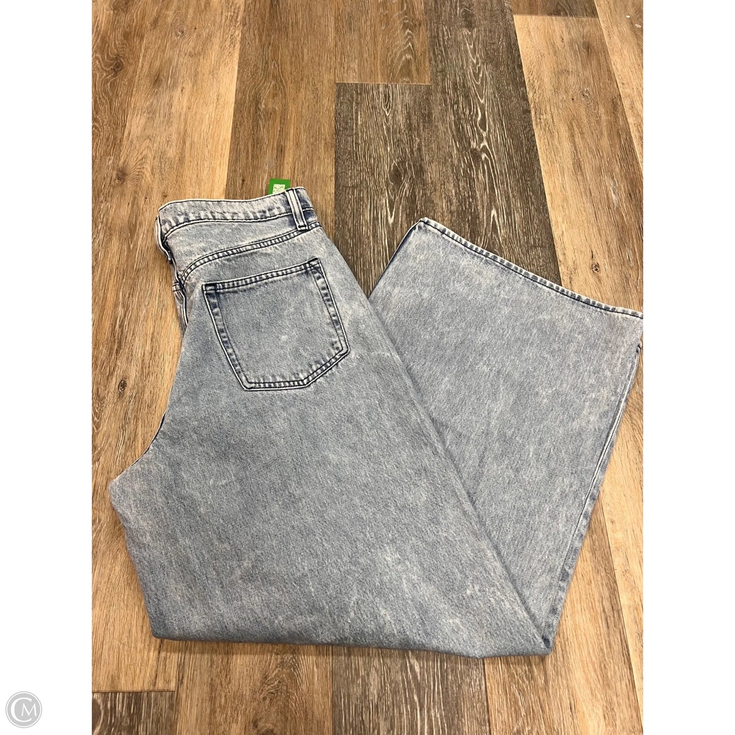 Jeans Wide Leg By Gap In Blue Denim, Size: 10