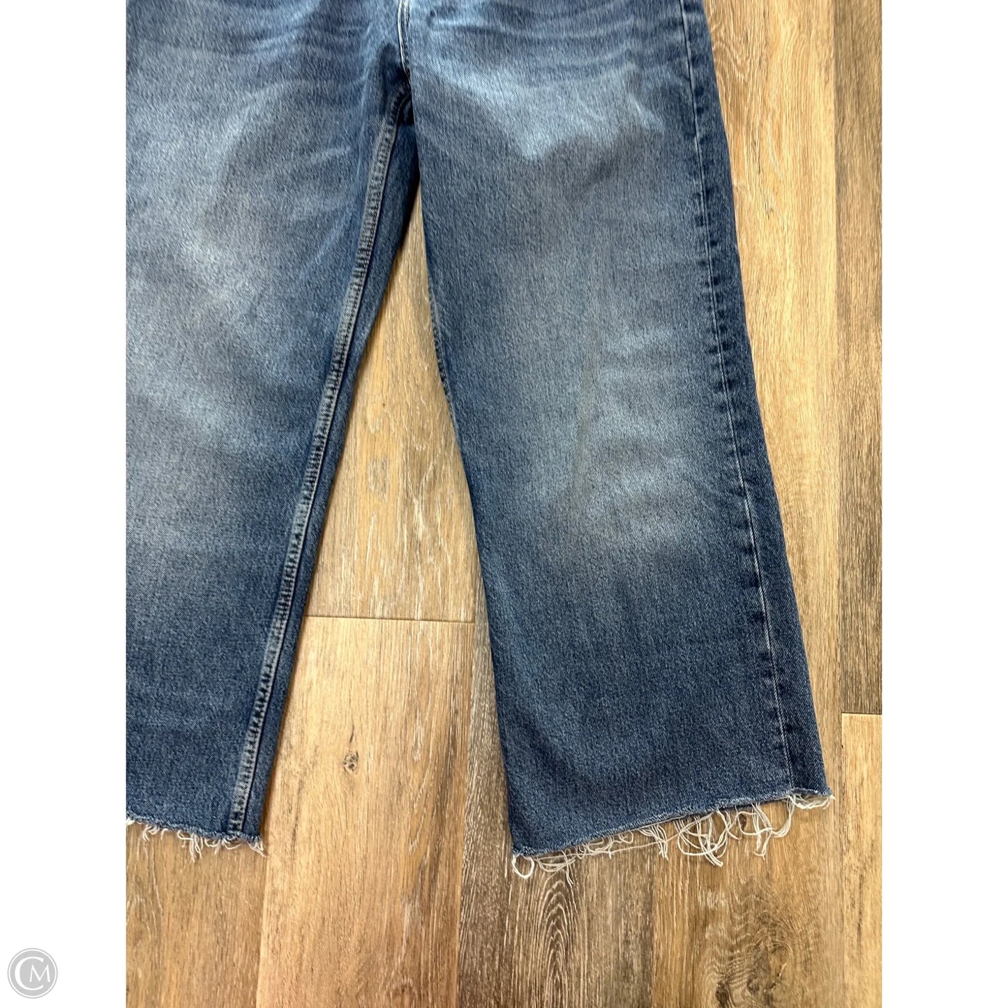 Jeans Wide Leg By Zara In Blue Denim, Size: 10
