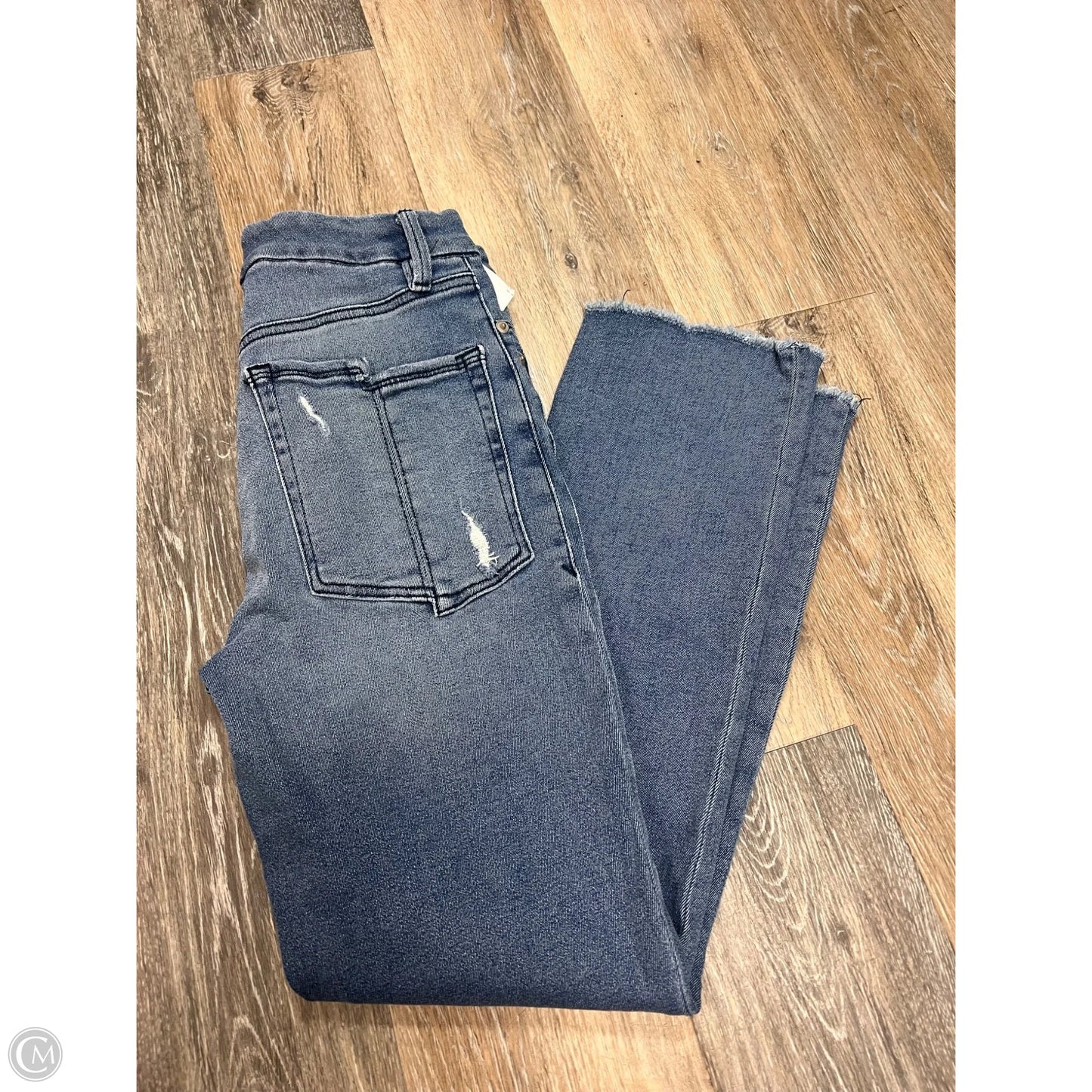 Jeans Straight By Good American In Blue Denim, Size: 4