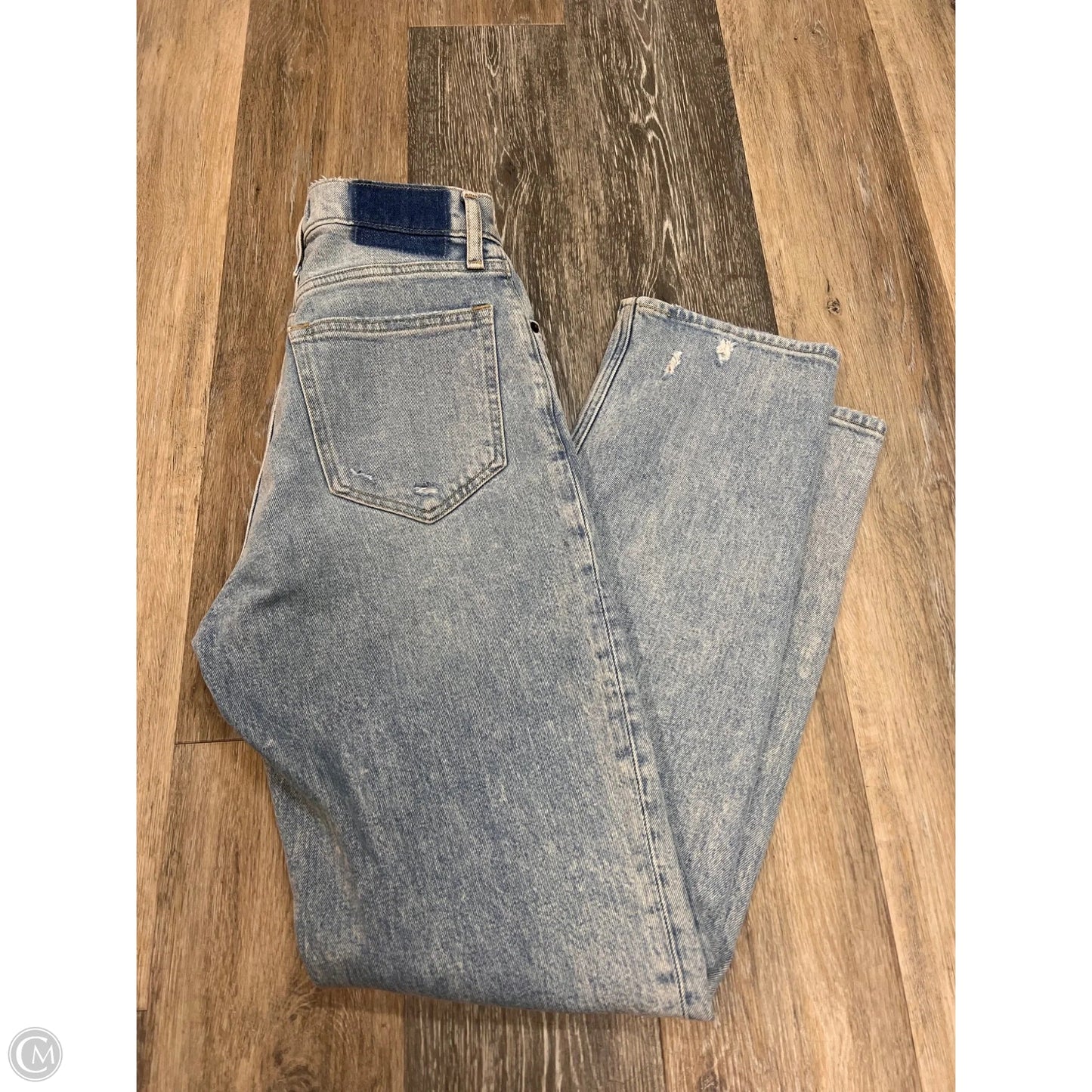 Jeans Straight By Abercrombie And Fitch In Blue Denim, Size: 4