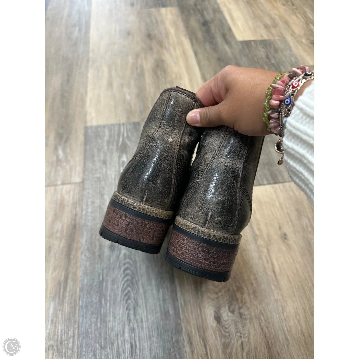 Boots Ankle Flats By Diba In Brown, Size: 9
