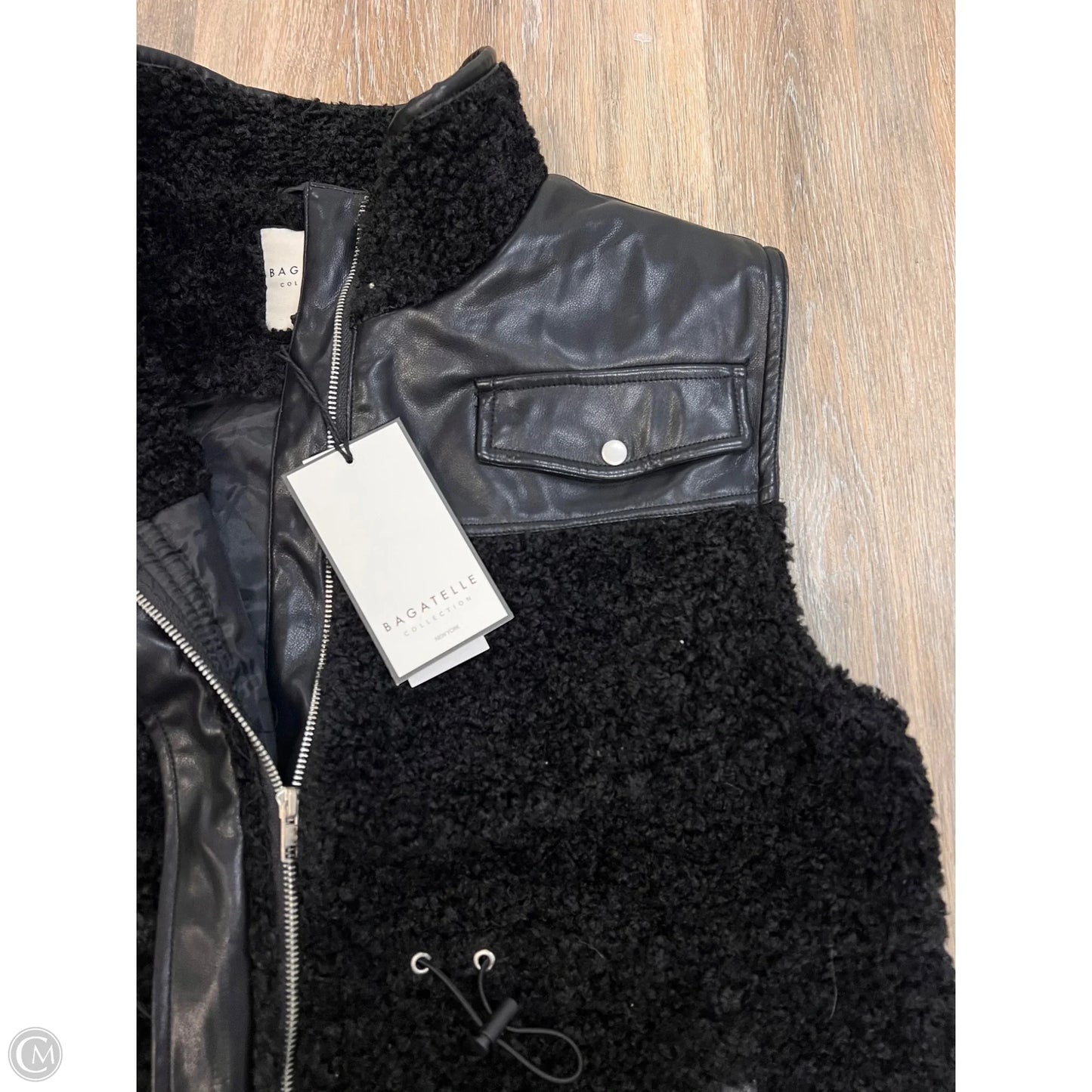 Vest Faux Fur & Sherpa By Bagatelle In Black, Size: L