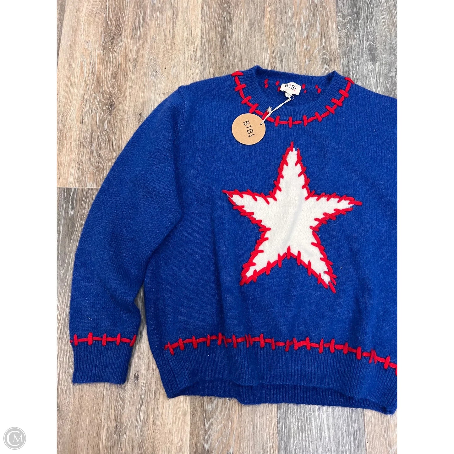 Sweater By Bibi In Blue, Size: L