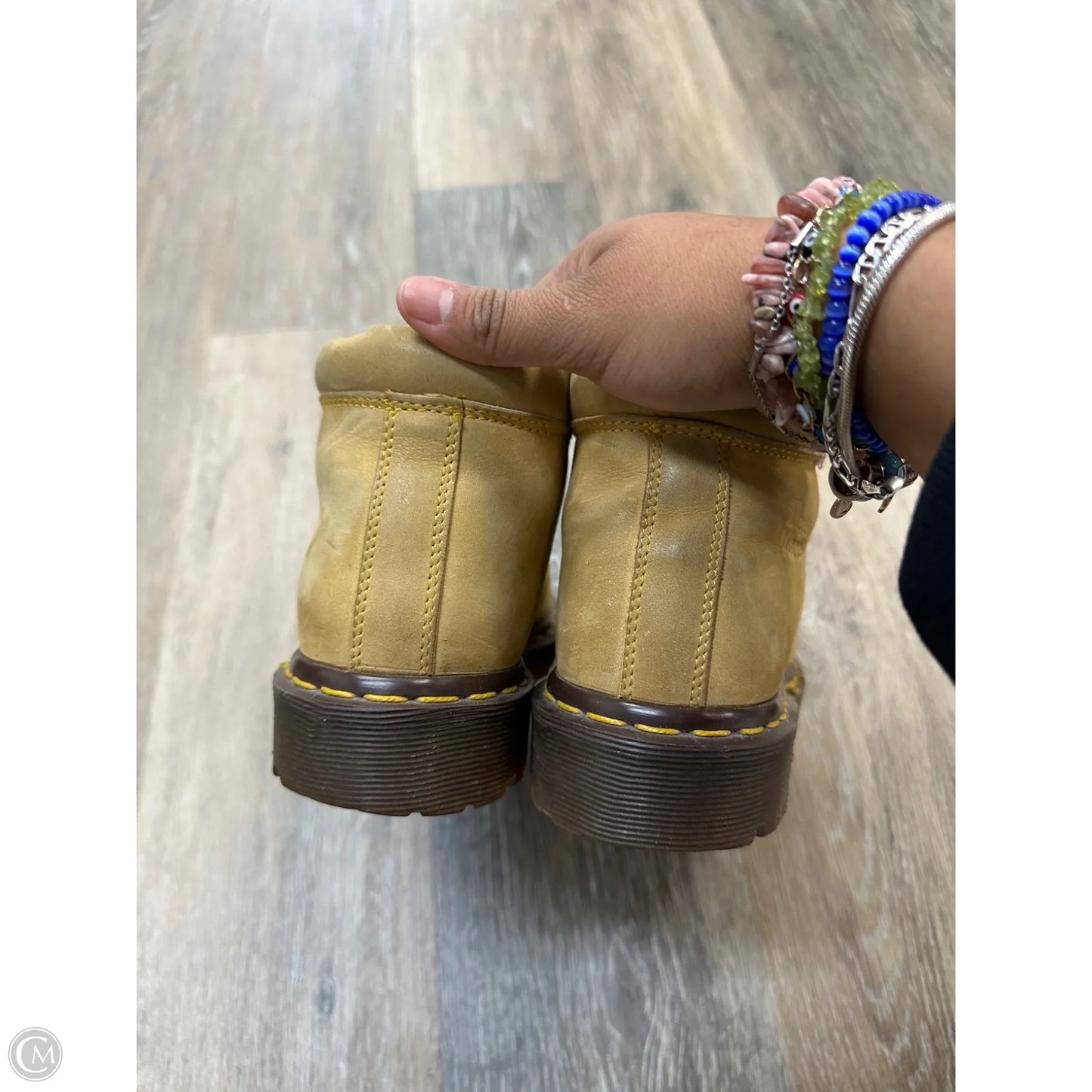 Boots Ankle Flats By Dr Martens In Tan, Size: 7.5