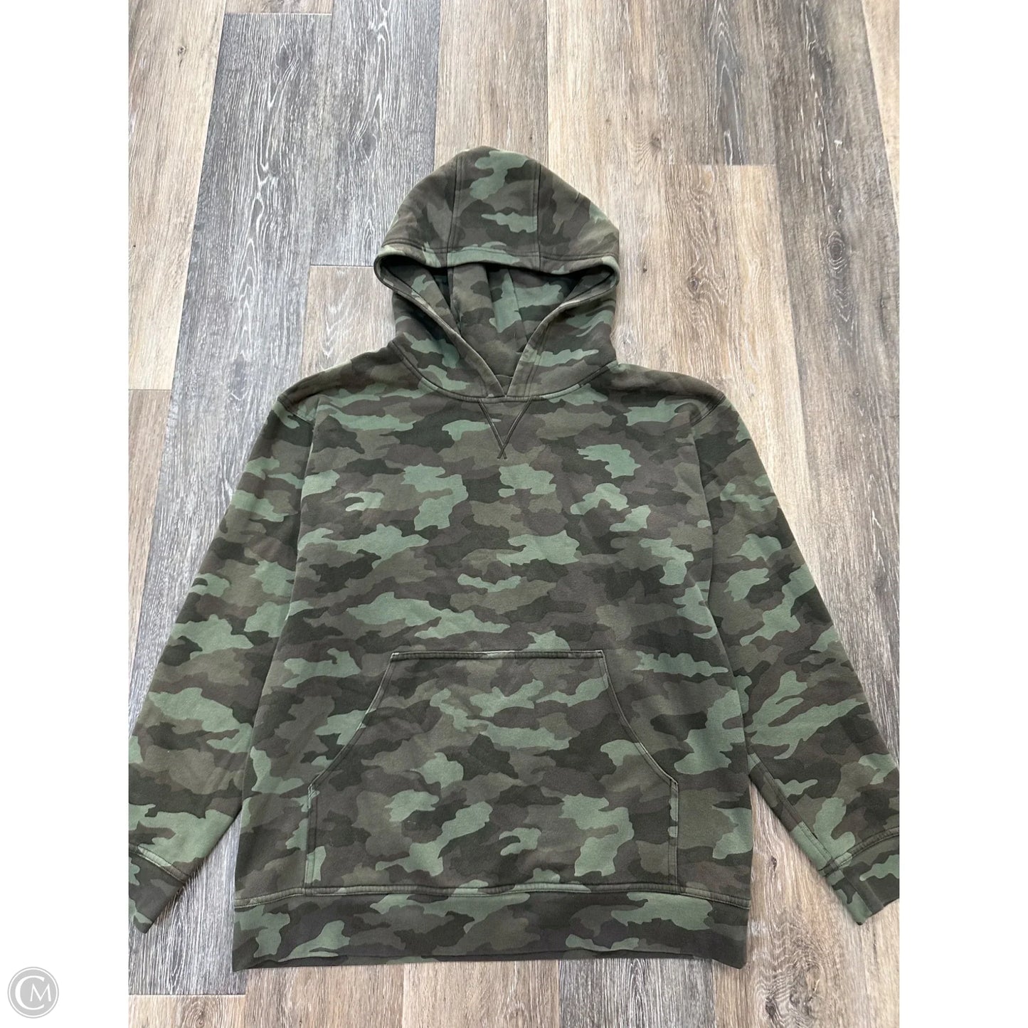 Athletic Sweatshirt Hoodie By Lululemon In Camouflage Print, Size: 10