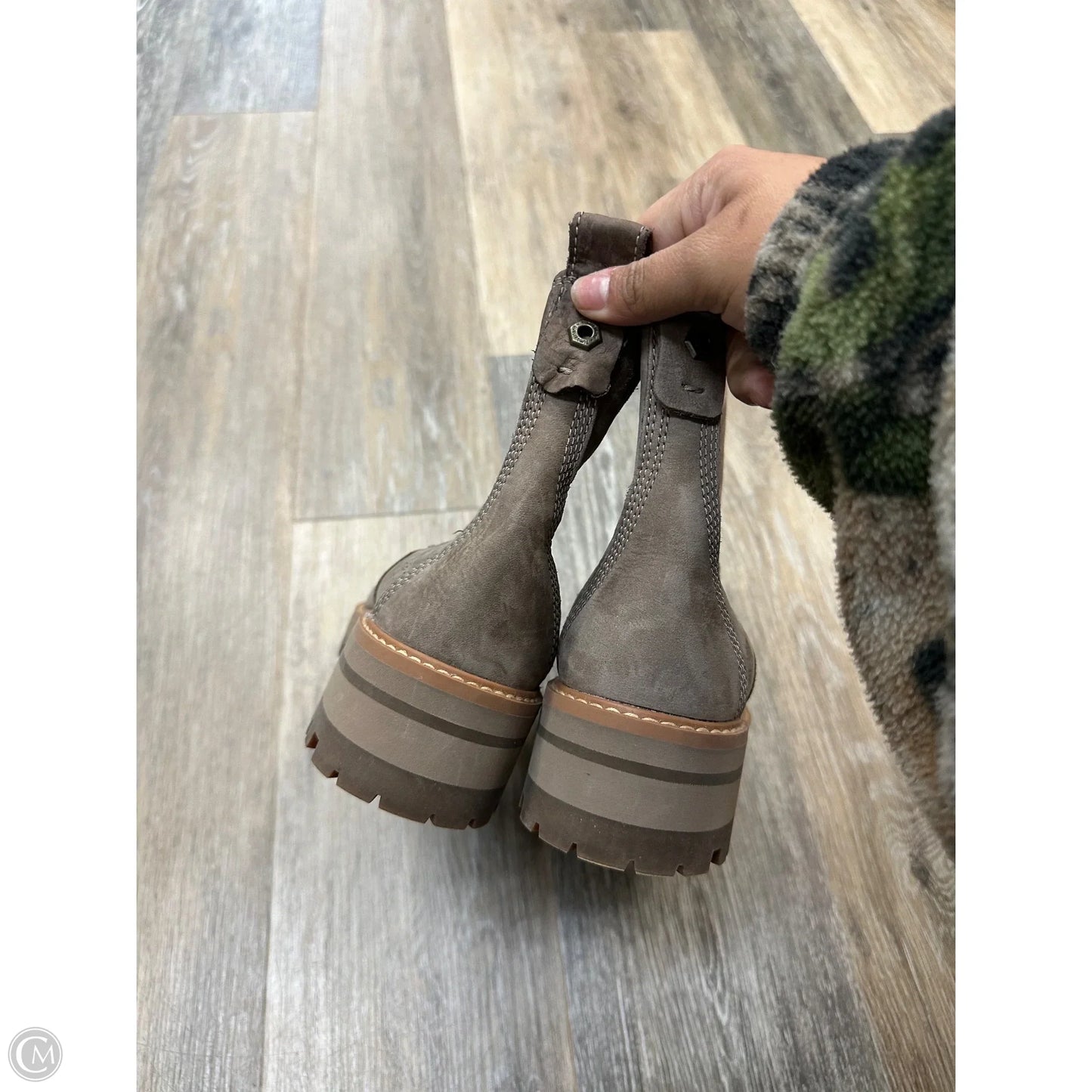 Boots Ankle Flats By Timberland In Taupe, Size: 8