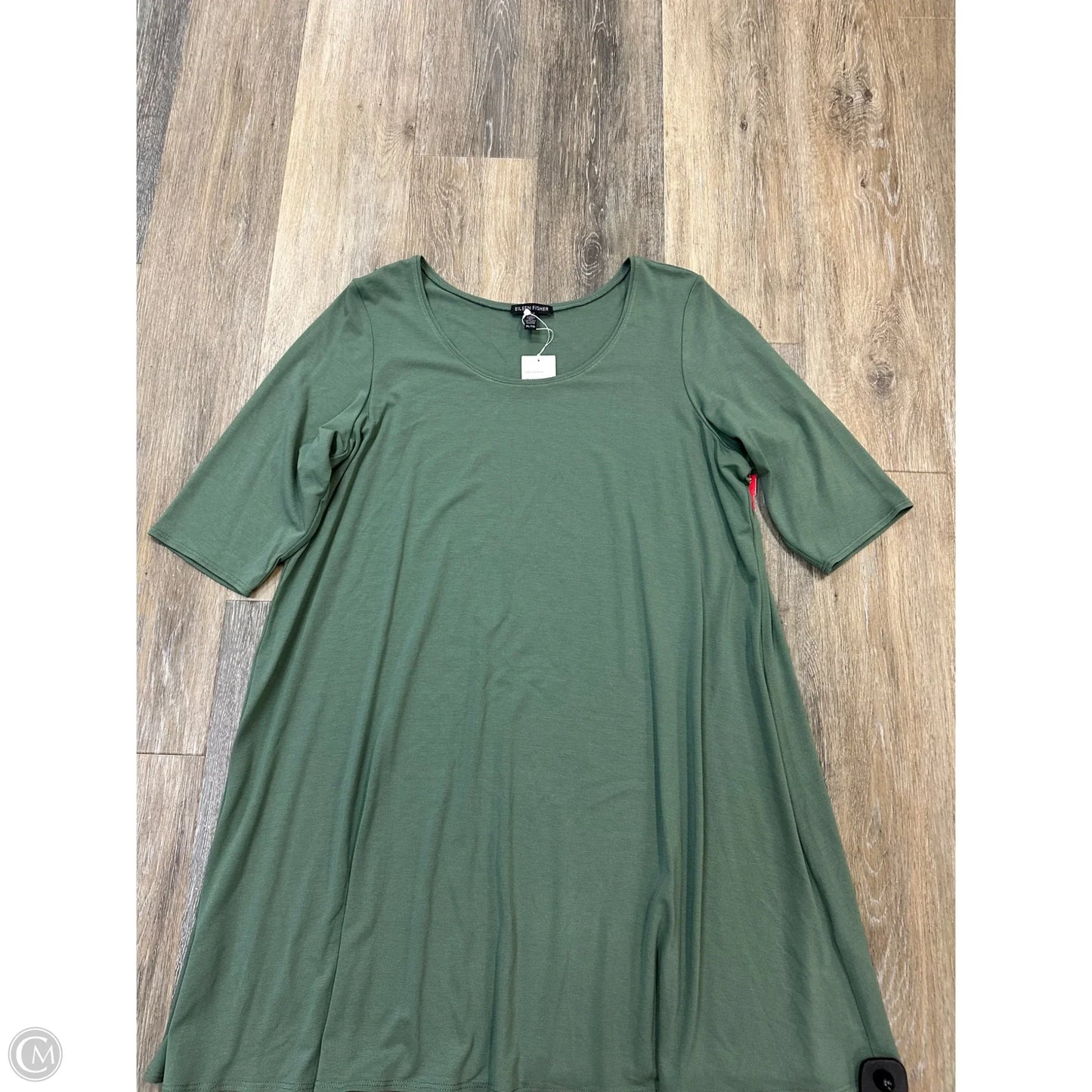 Tunic Long Sleeve By Eileen Fisher In Green, Size: Xl