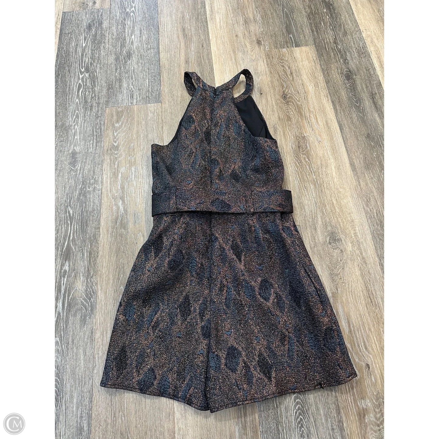 Romper By Lavender Brown In Blue & Gold, Size: Xs