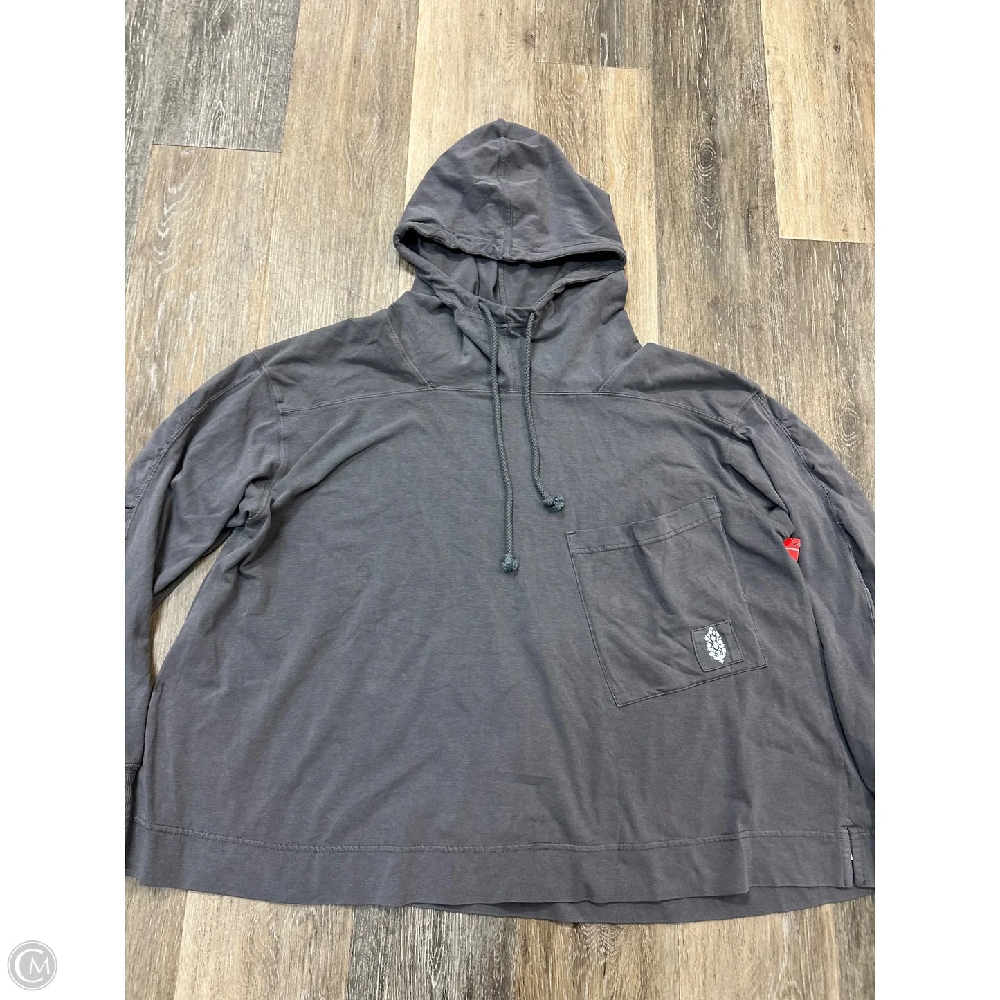 Athletic Sweatshirt Hoodie By Free People In Grey, Size: Xs