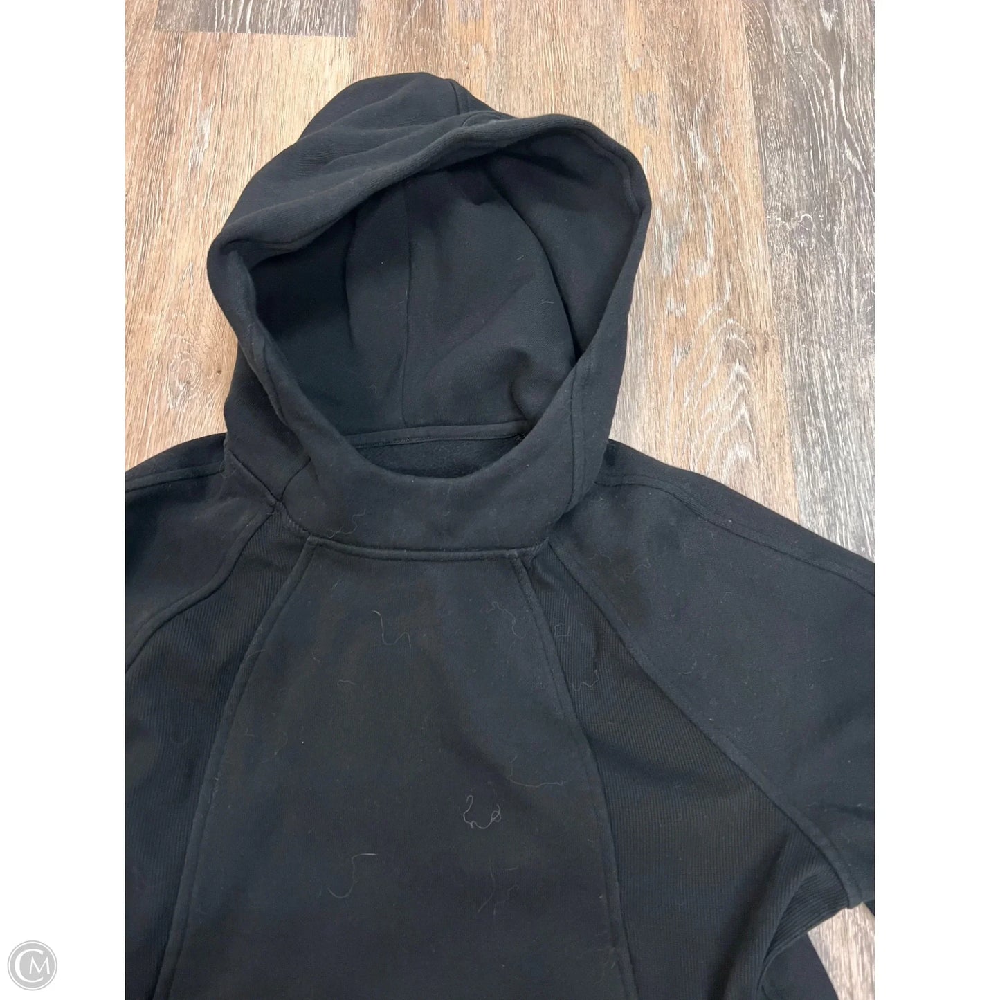Athletic Sweatshirt Hoodie By Lululemon In Black, Size: Xs/S