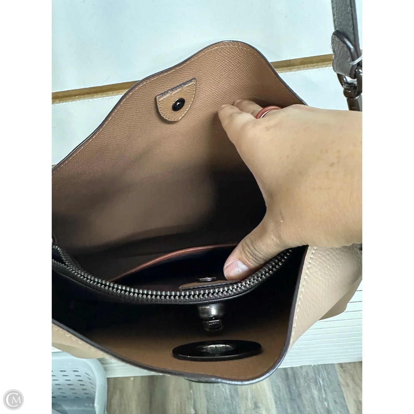 Handbag Designer By Coach, Size: Medium