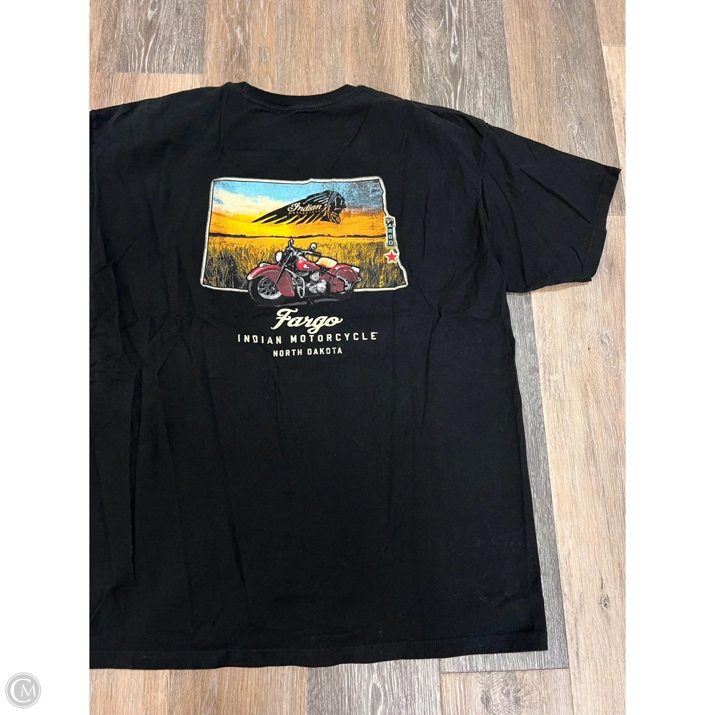 Top Short Sleeve By Indian Motorcycle In Black, Size: Xl