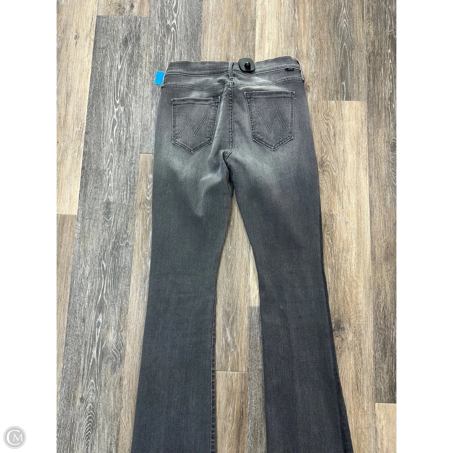 Jeans Flared By Mother In Grey Denim, Size: 4