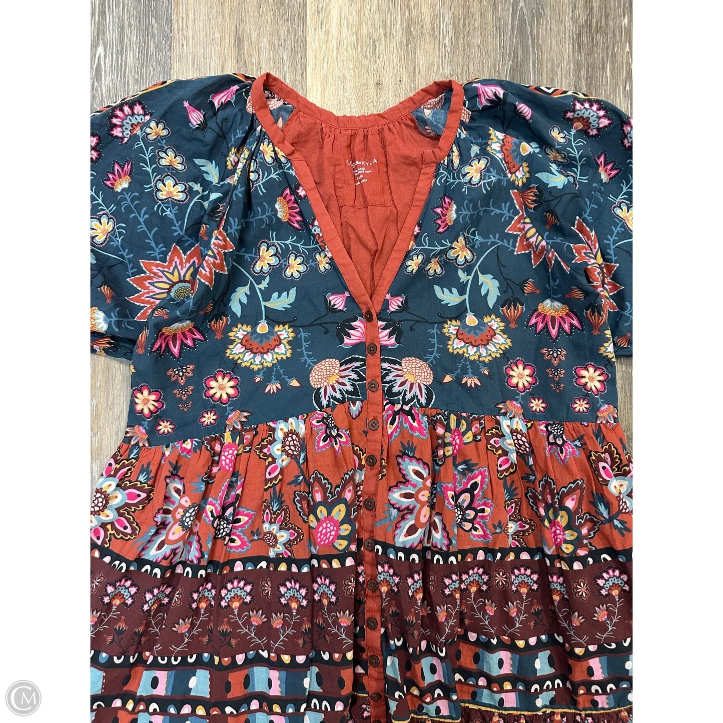 Dress Casual Midi By Love Kyla In Multi-colored, Size: L