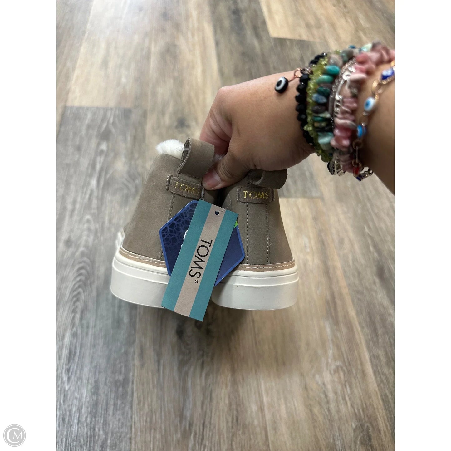 Boots Ankle Flats By Toms In Beige, Size: 9