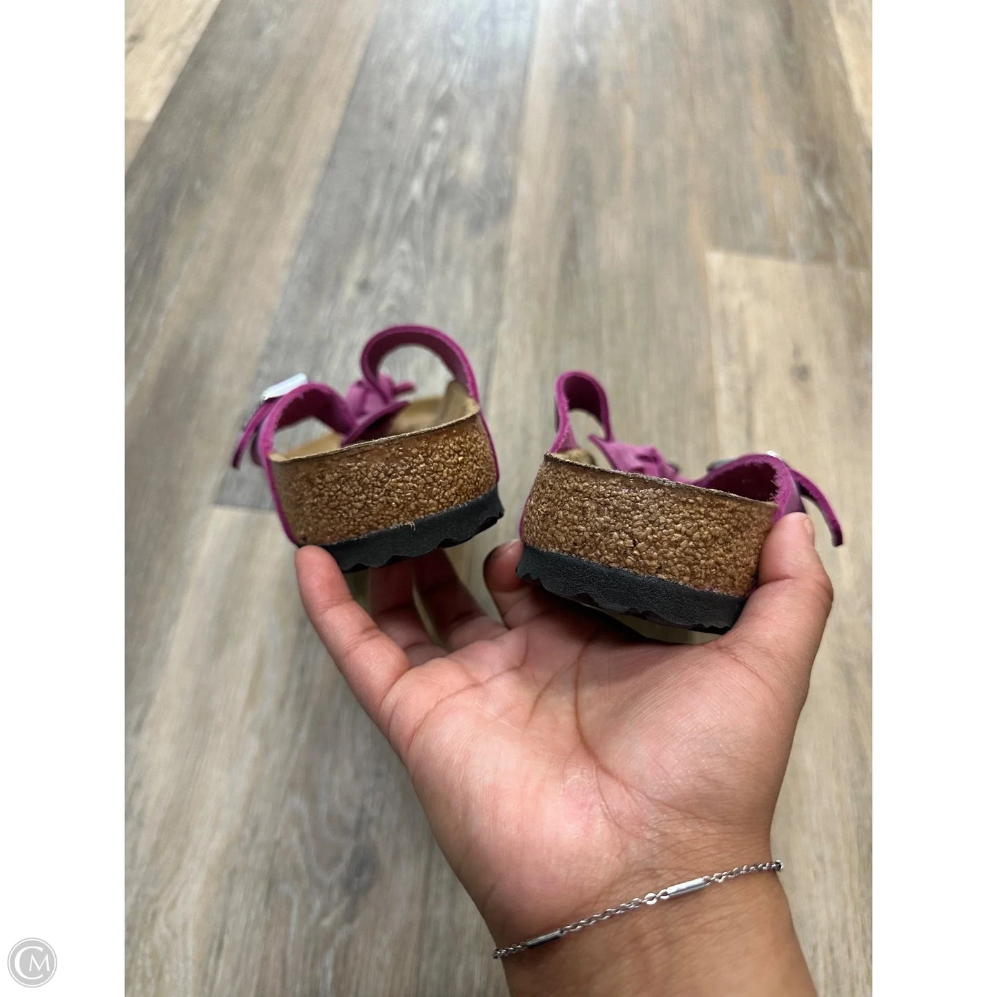 Sandals Flats By Birkenstock In Pink, Size: 8