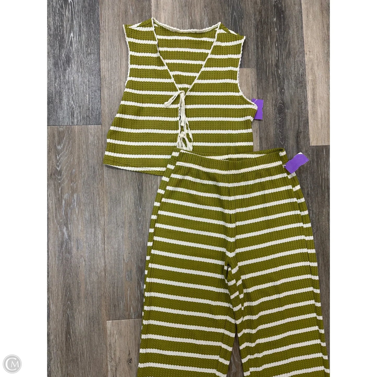 Pants Set 2pc By Clothes Mentor In Green, Size: S