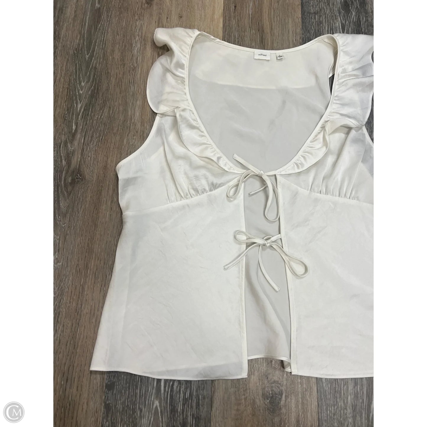 Top Sleeveless By Wilfred In White, Size: L