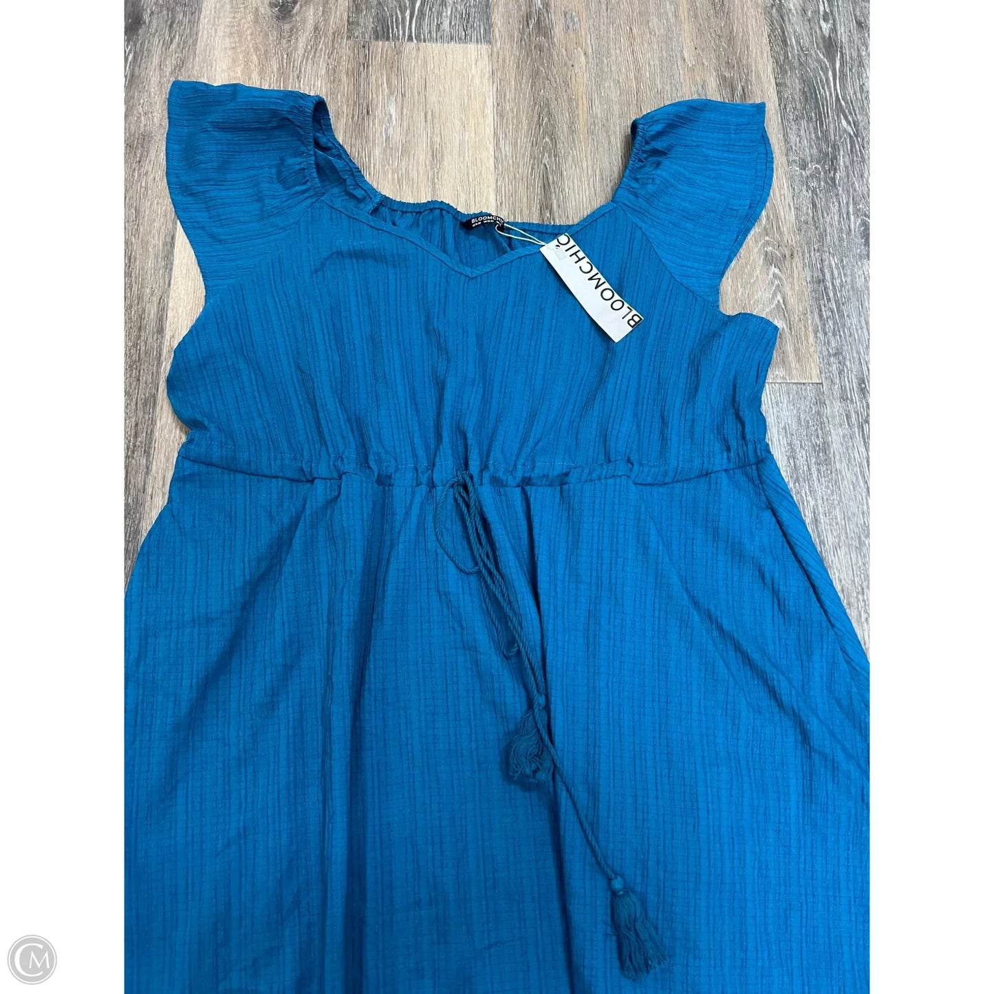 Dress Casual Maxi By Bloomchic In Blue, Size: 2x