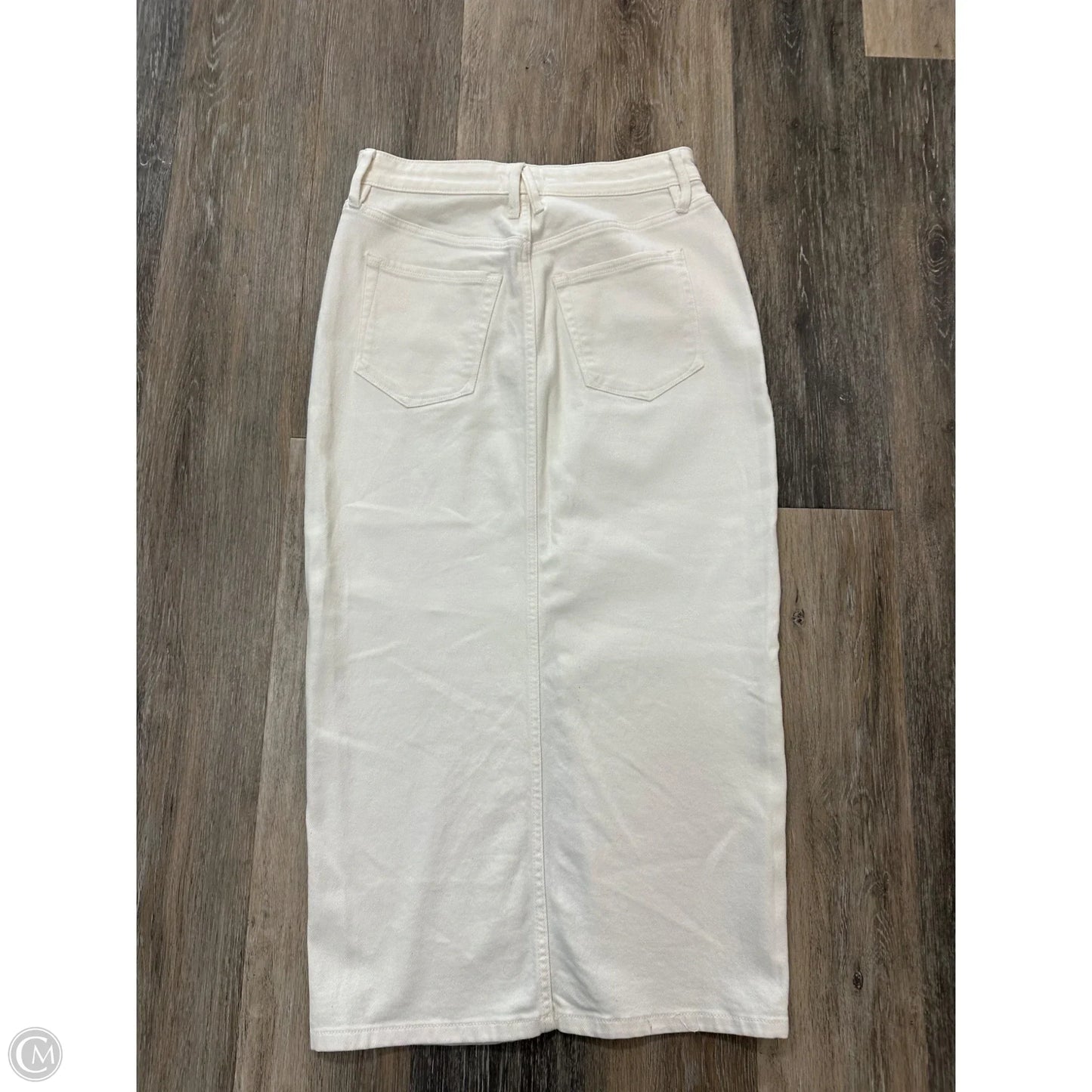 Skirt Maxi By Good American In Cream, Size: 6