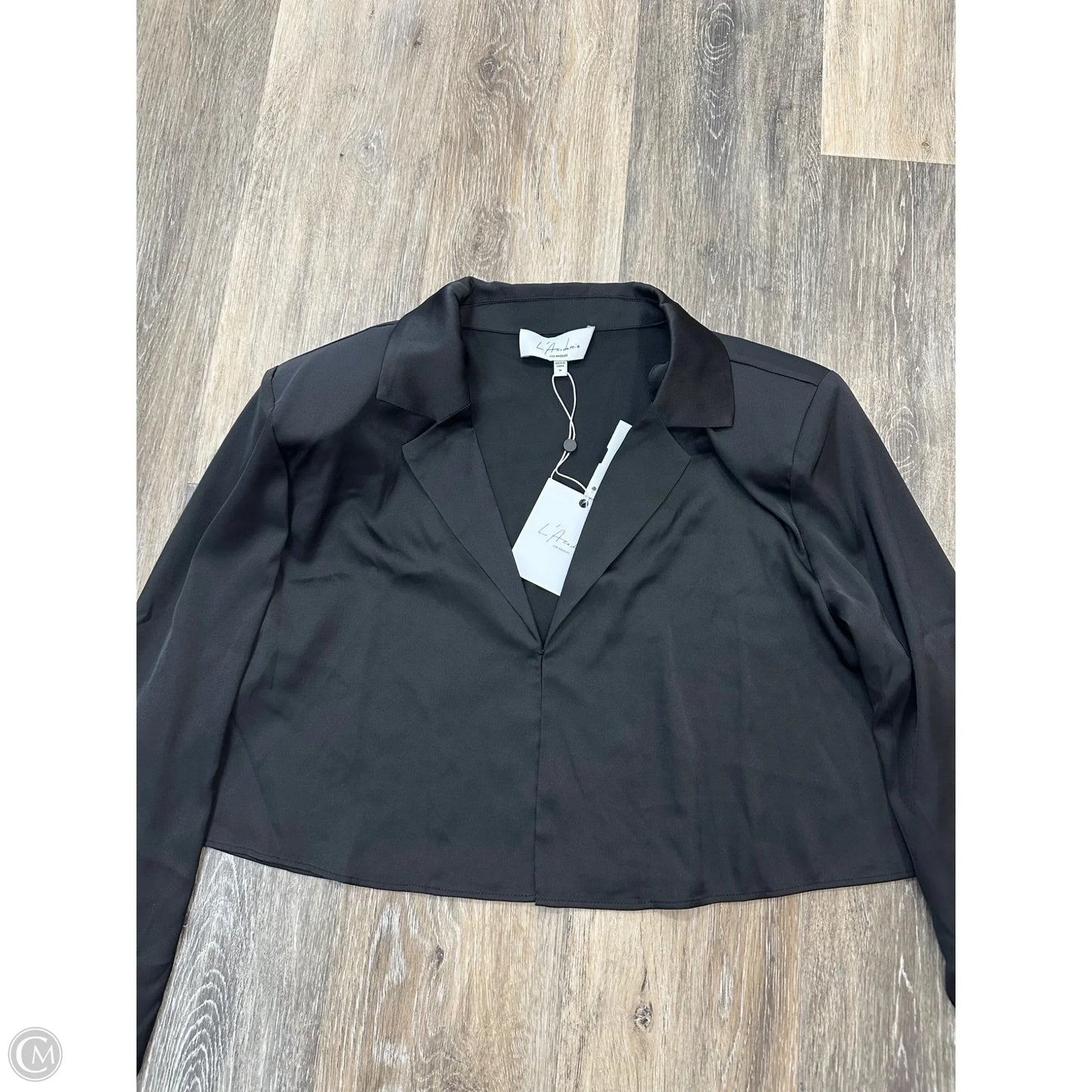 Blouse Long Sleeve By L’academie In Black, Size: M