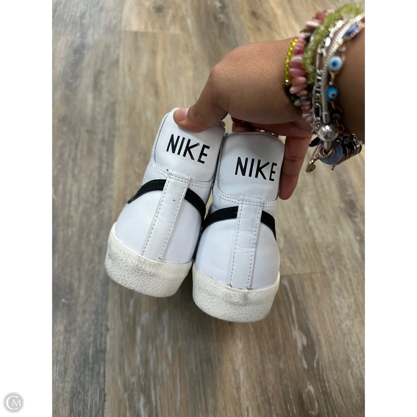 Shoes Athletic By Nike In Black & White, Size: 7