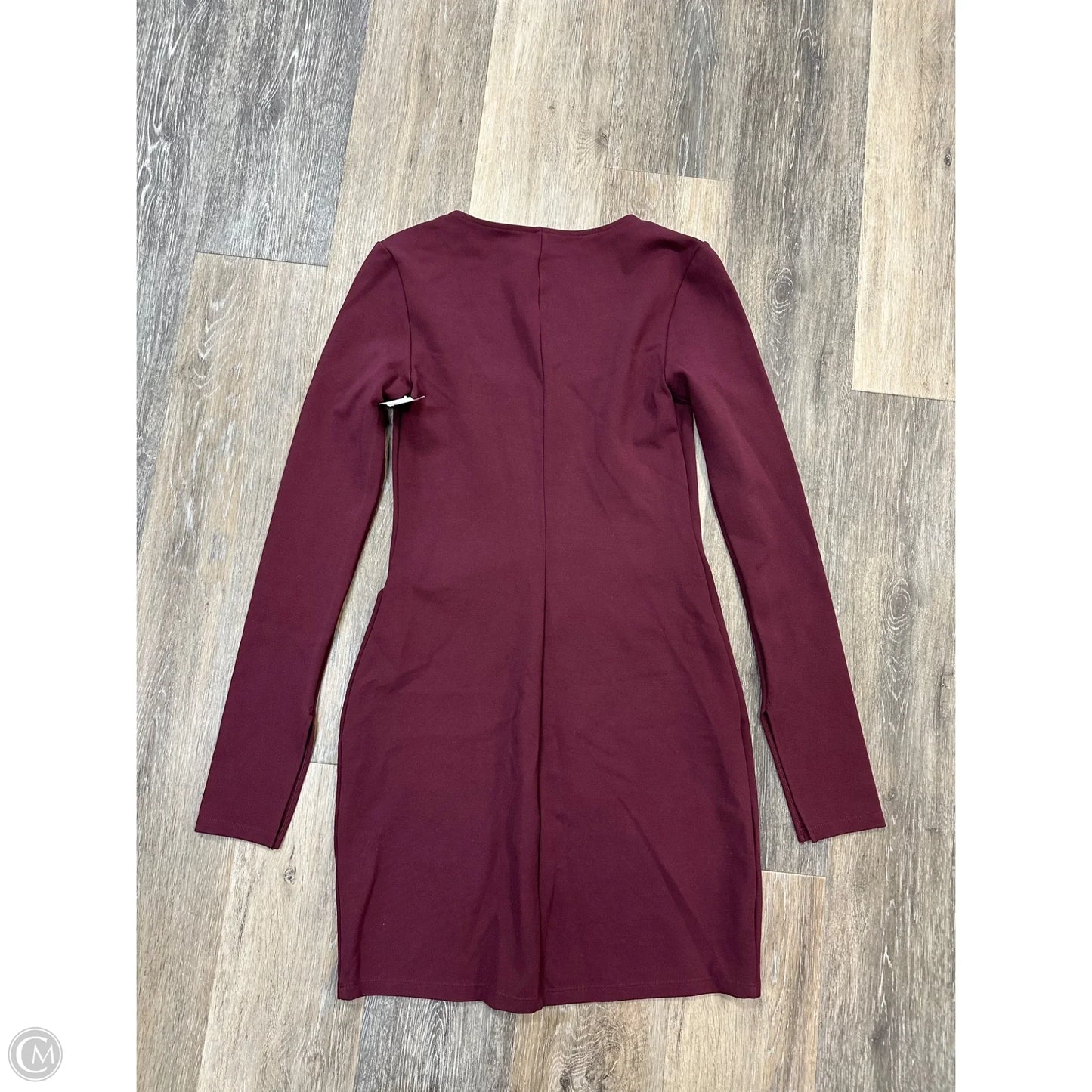 Dress Casual Midi By Abercrombie And Fitch In Maroon, Size: S
