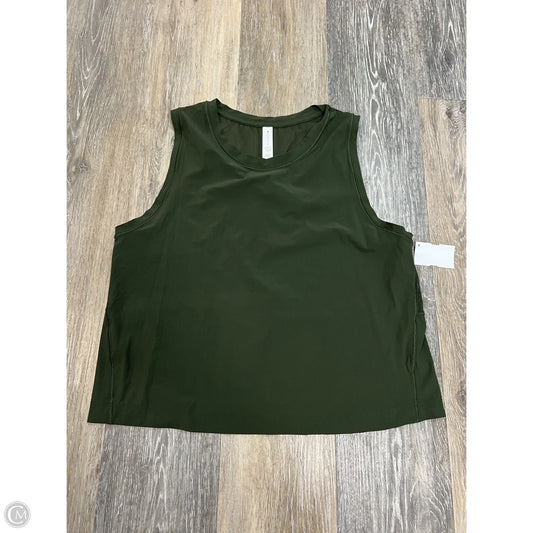 Athletic Tank Top By Athleta In Green, Size: S