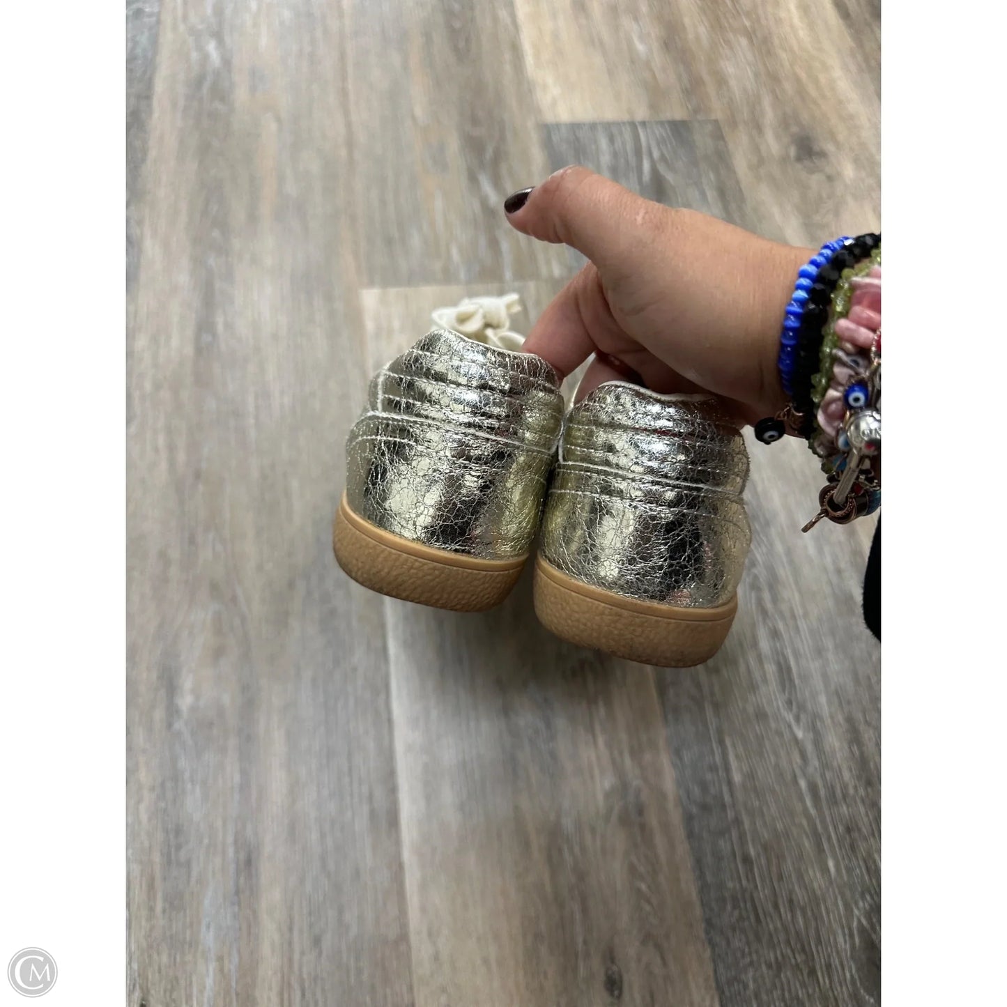 Shoes Athletic By Zara In Gold, Size: 10