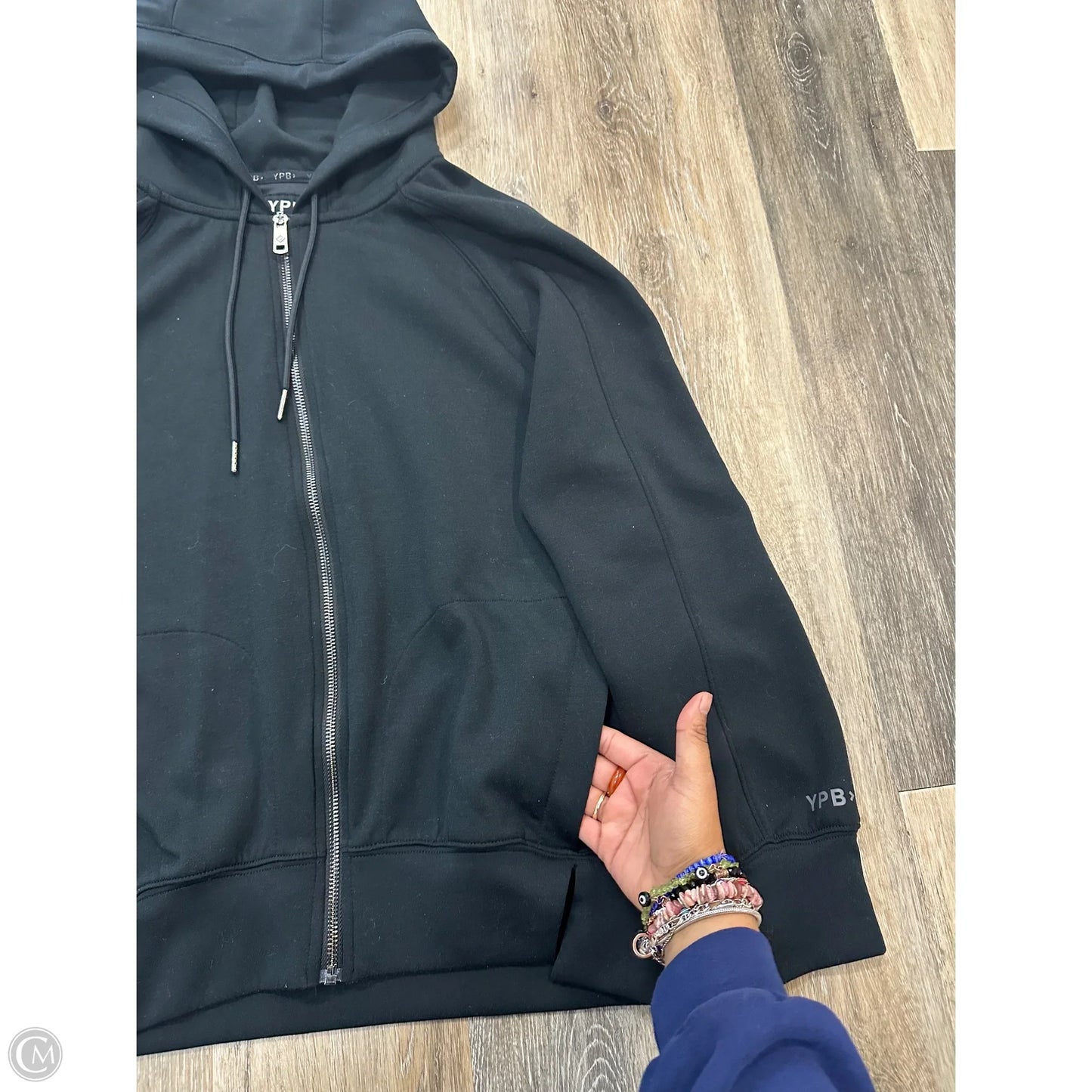 Athletic Jacket By Ypb In Black, Size: Xs