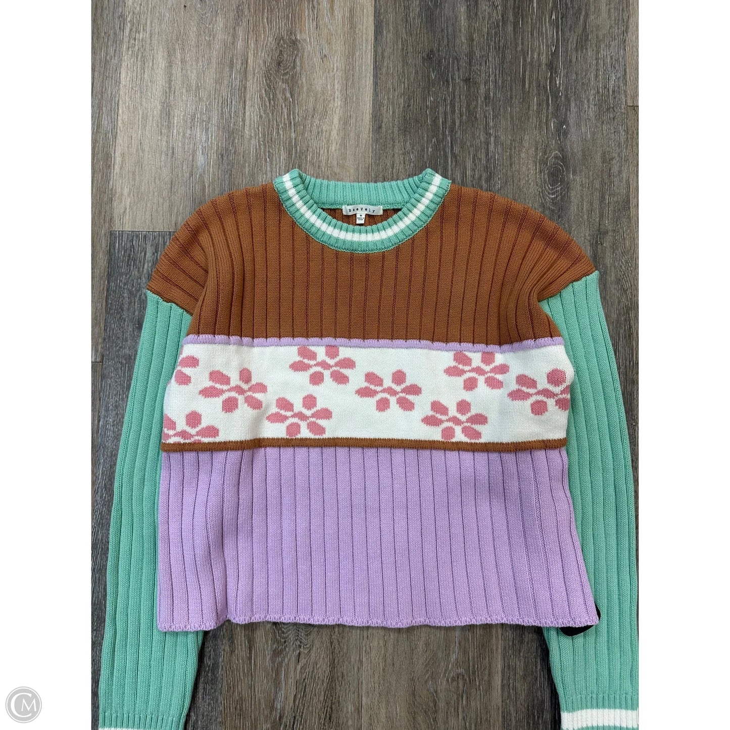 Sweater By Baevely In Tan, Size: M