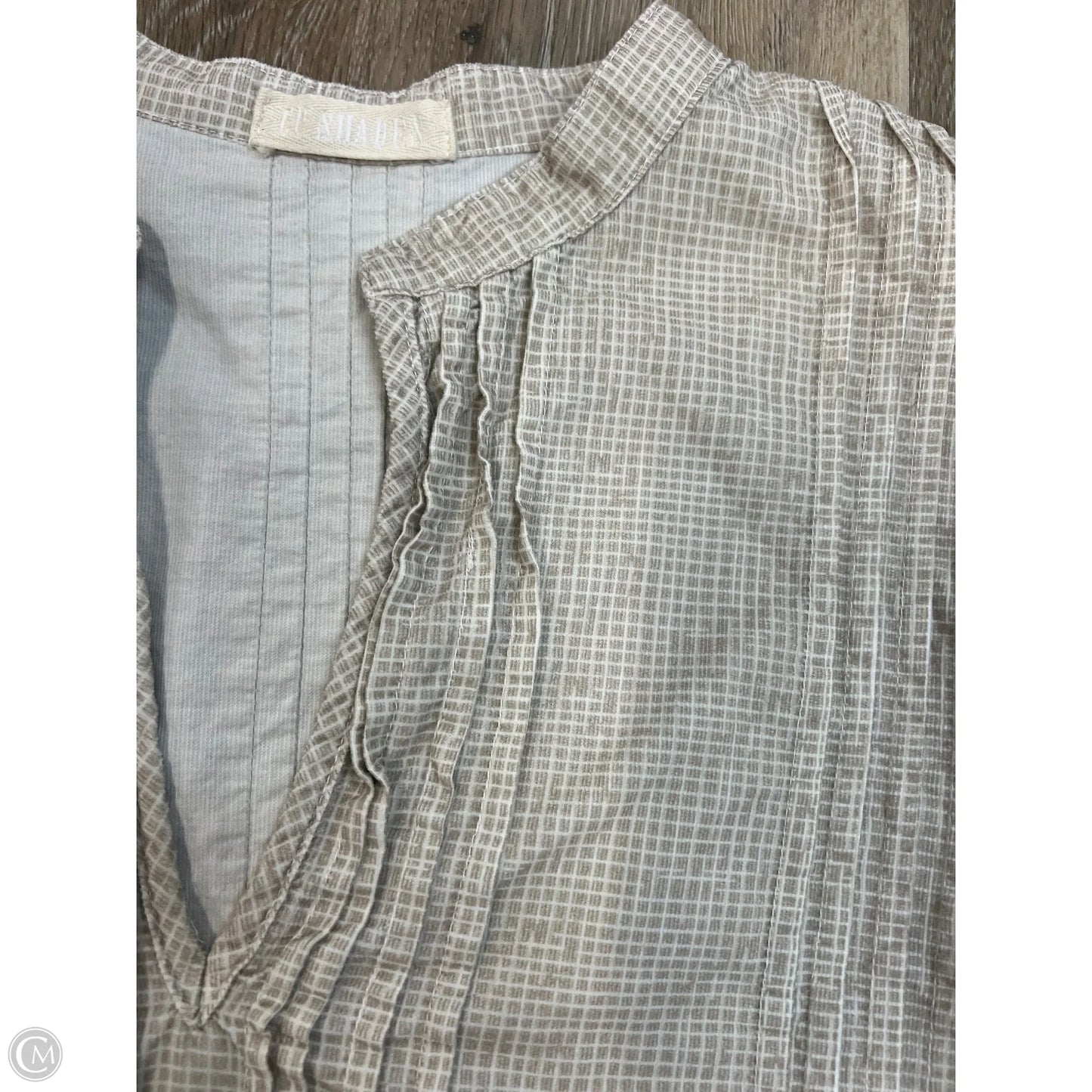 Dress Casual Short By CP Shades In Checkered Pattern, Size: S