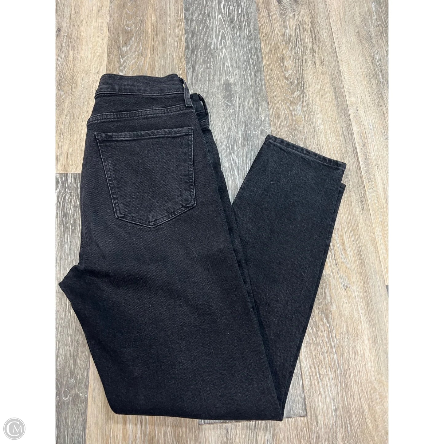 Jeans Straight By Agolde In Black Denim, Size: 6
