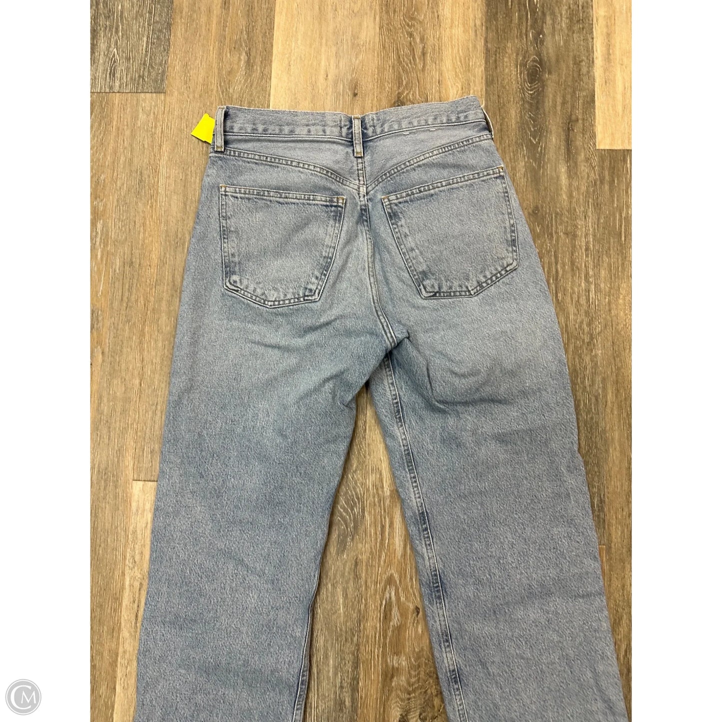 Jeans Straight By Agolde In Blue Denim, Size: 1/25