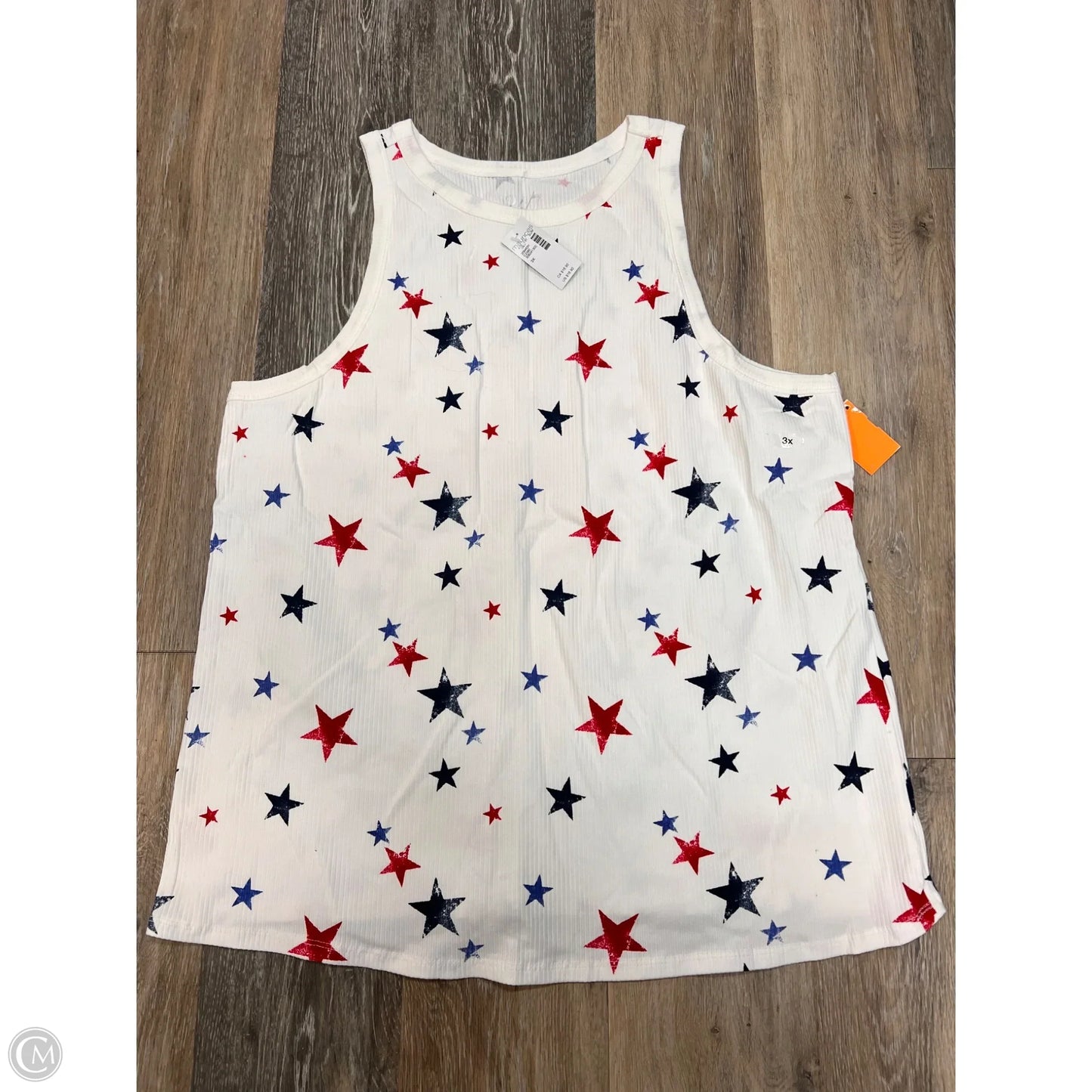 Top Sleeveless By Maurices In White, Size: 3x