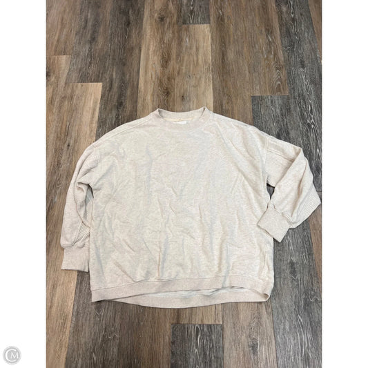 Sweatshirt Crewneck By Aerie In Cream, Size: M
