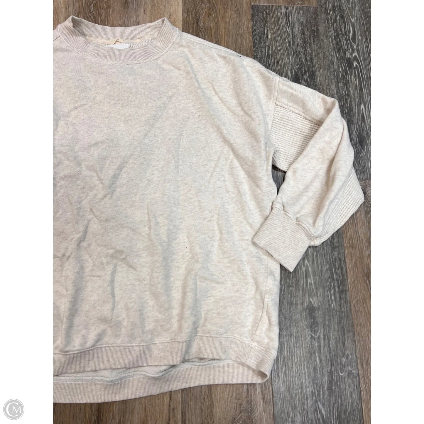 Sweatshirt Crewneck By Aerie In Cream, Size: M