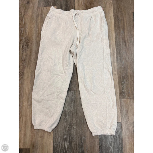 Athletic Pants By Aerie In Cream, Size: L