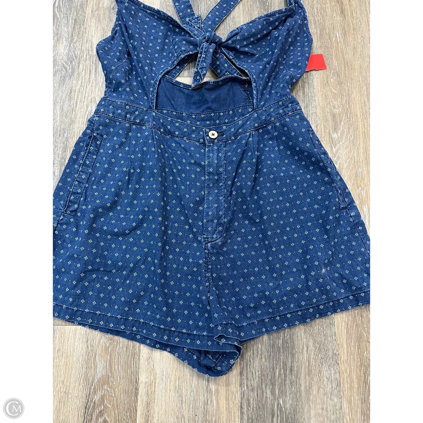Romper By Free People In Blue Denim, Size: M