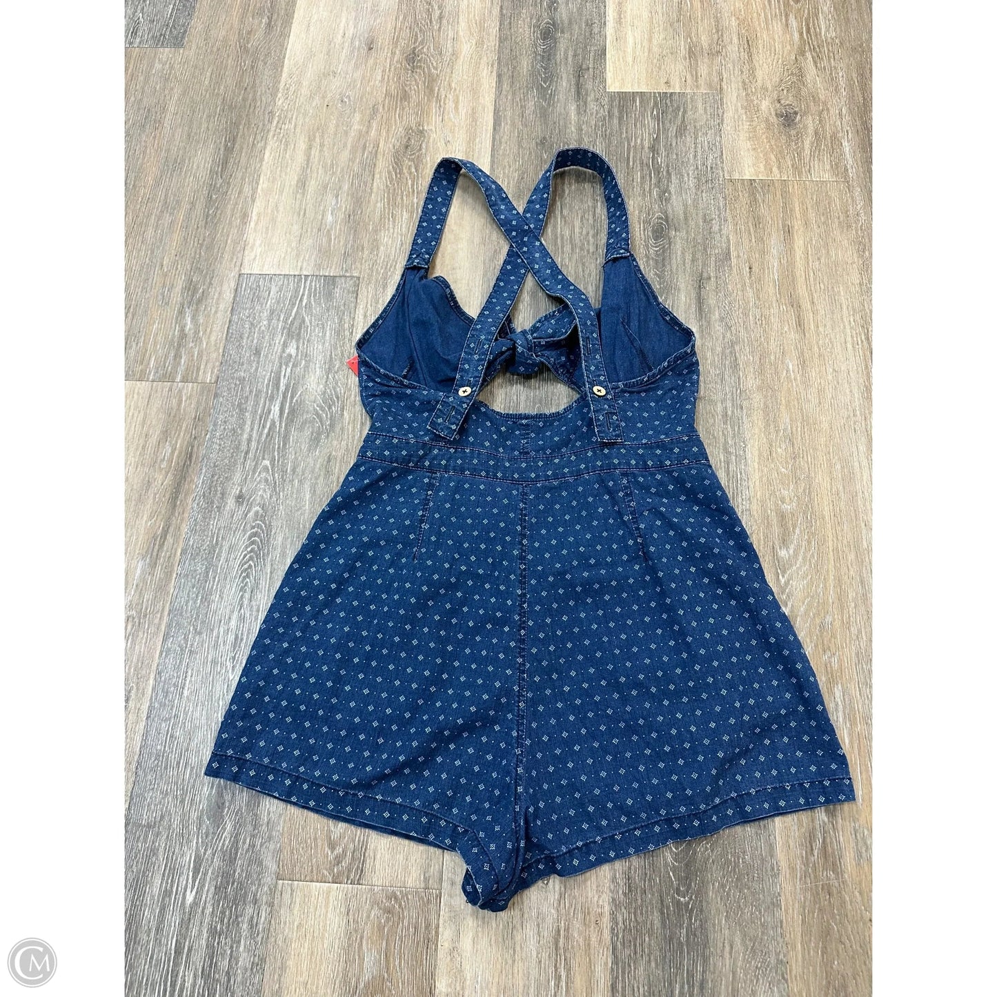 Romper By Free People In Blue Denim, Size: M