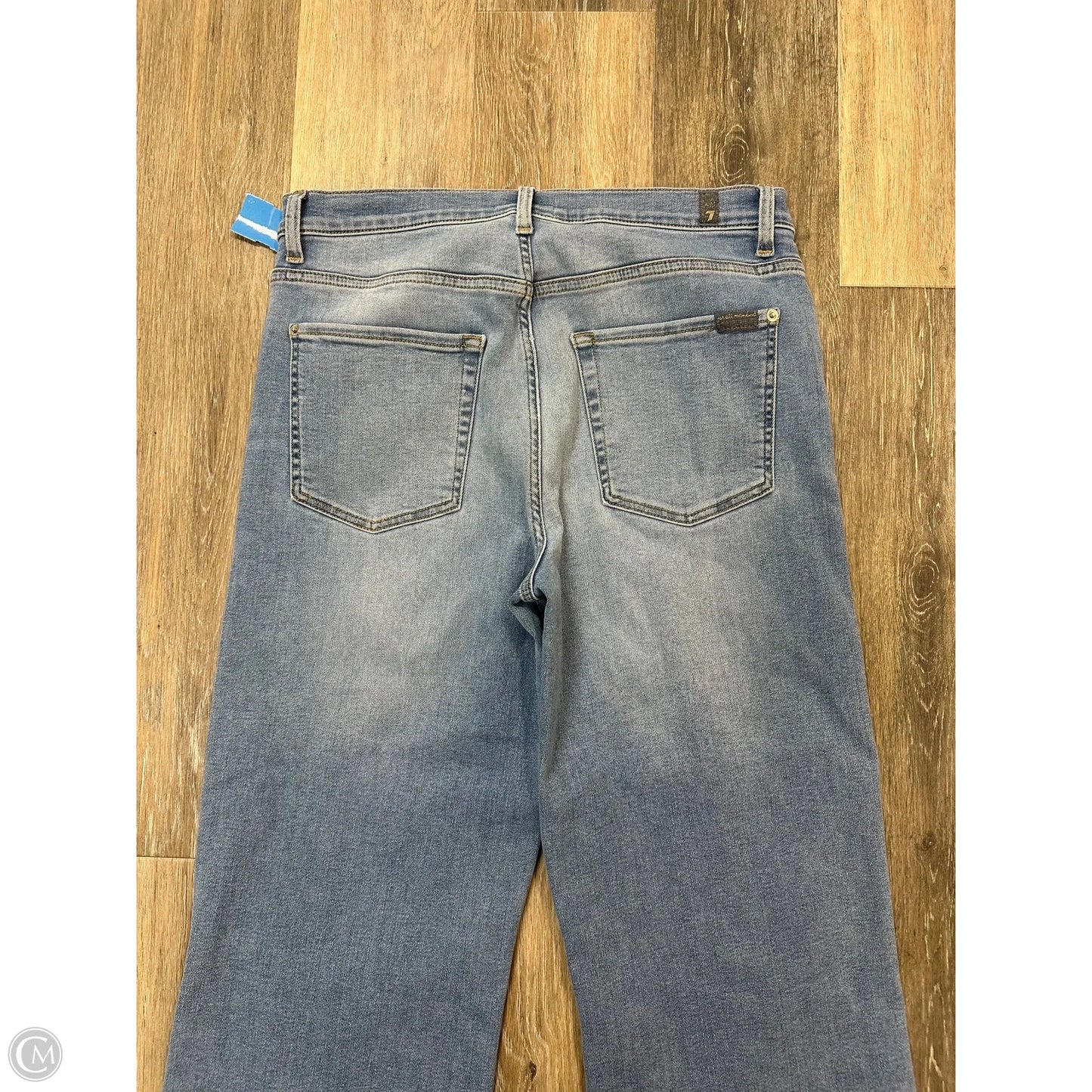 Jeans Straight By 7 For All Mankind In Blue Denim, Size: 12
