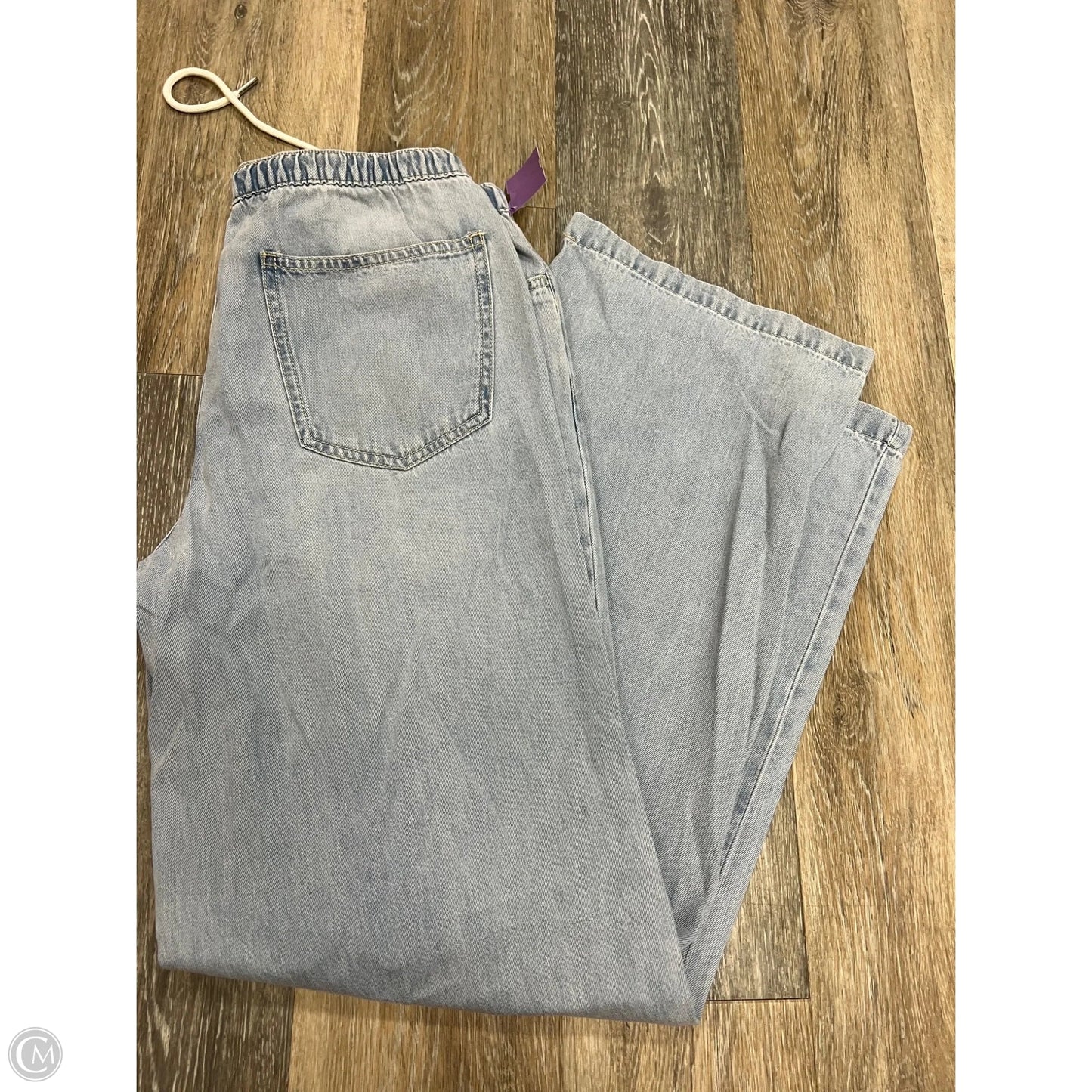 Jeans Wide Leg By Divided In Blue Denim, Size: S