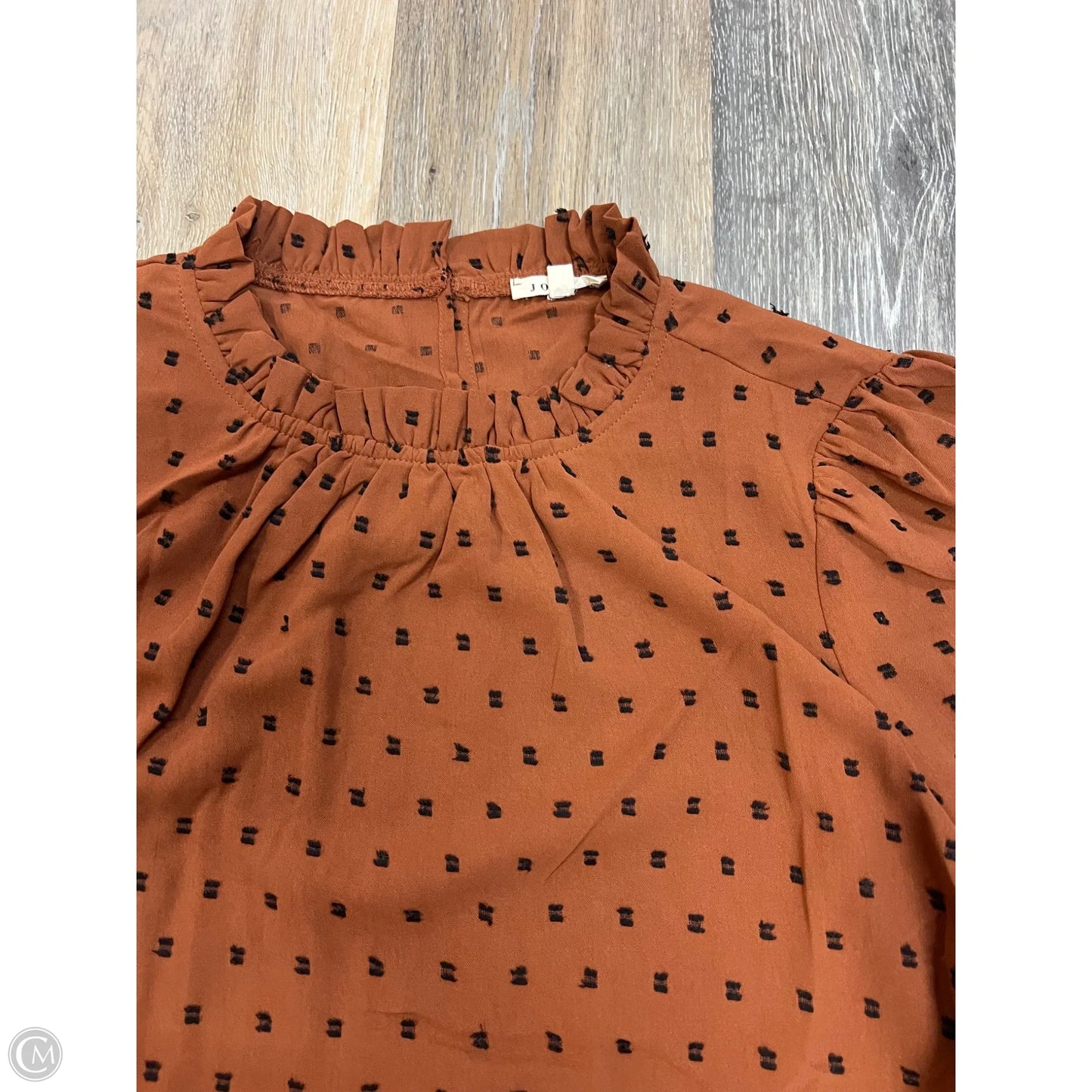 Blouse Long Sleeve By Jodifl In Orange, Size: L
