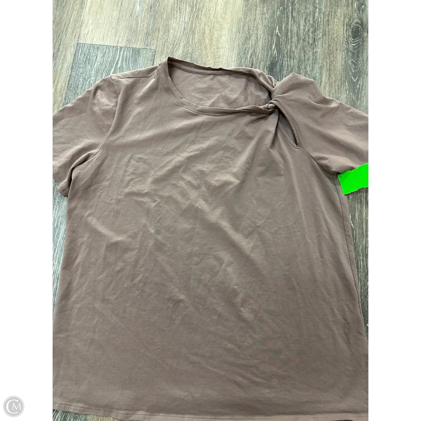 Athletic Top Short Sleeve By Lululemon In Brown, Size: S